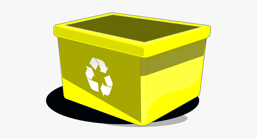 Blue Recycling Bin Clipart, HD Png Download