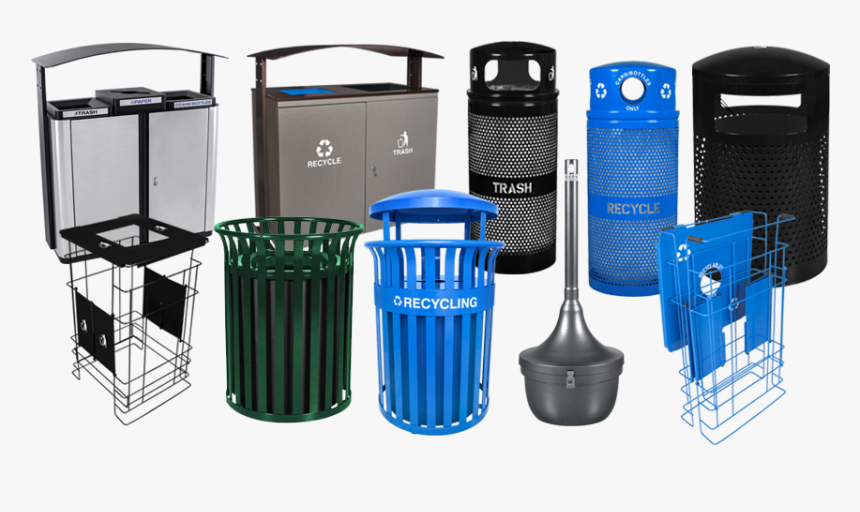 Outdoor Waste Receptacles And Recycling Bins - Outdoor Trash And Recycling, HD Png Download