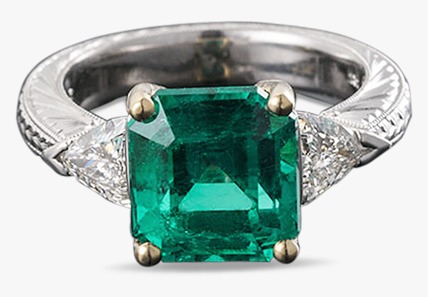 Transparent Emerald Gem Png - Emerald Ring Transparent Background, Png Download