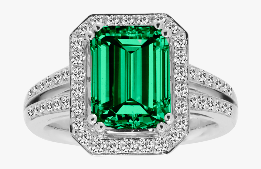 Colombian Emerald Ring - Emerald, HD Png Download