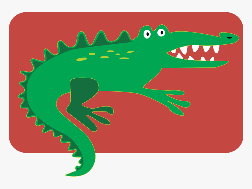 Fun Alligator Vector Clip Art - American Crocodile, HD Png Download