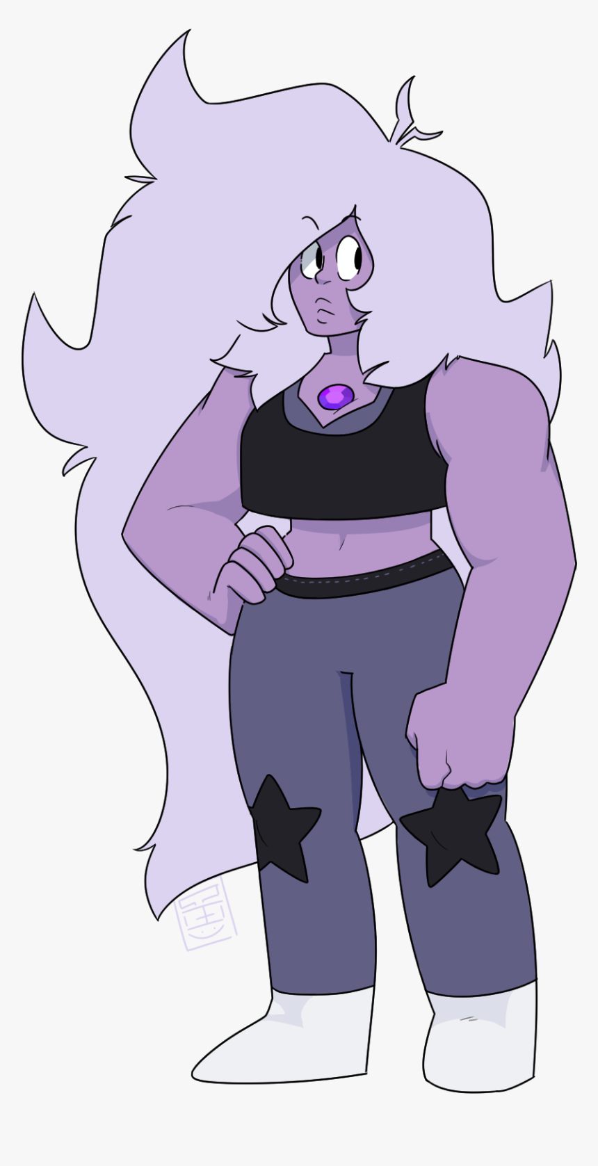 Clothing Fictional Character Purple Mammal Cartoon - Steven Universe Perfect Amethyst, HD Png Download