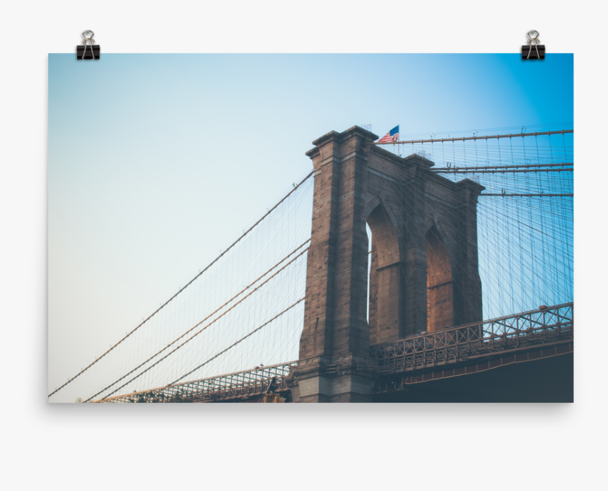 Brooklyn Bridge Poster - York New, HD Png Download