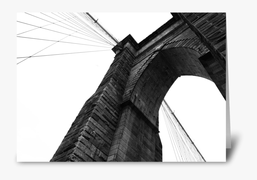 Brooklyn Bridge Greeting Card - Brooklyn Bridge, HD Png Download