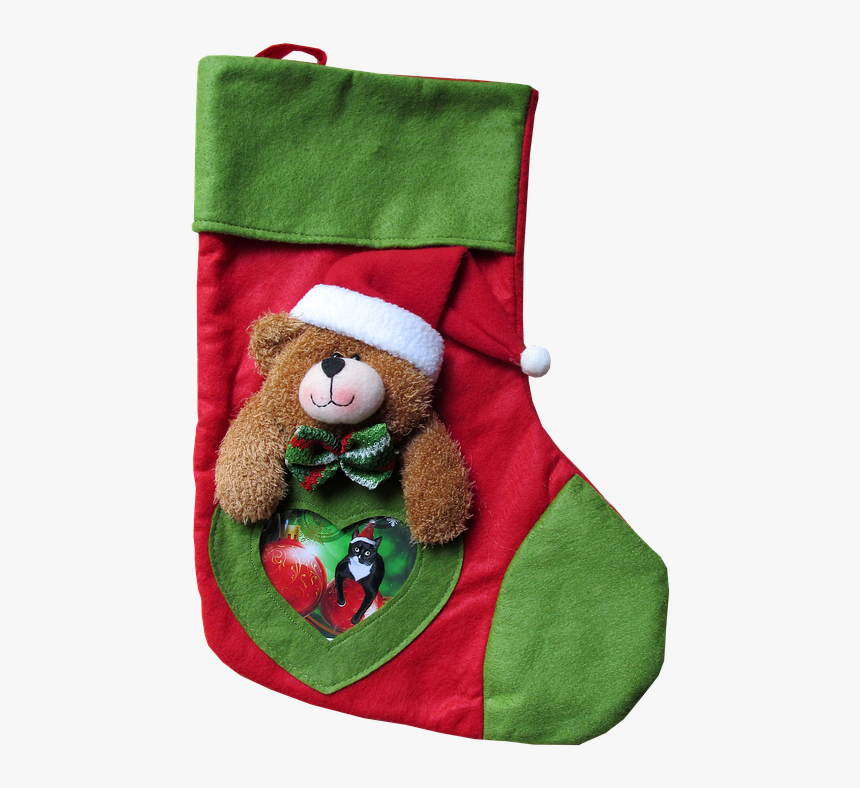 Christmas, Stocking, Gifts, Decoration - Stocking Real Christmas Transparent Png, Png Download