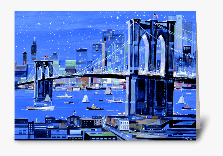 Brooklyn Bridge By Albert J - Sea, HD Png Download