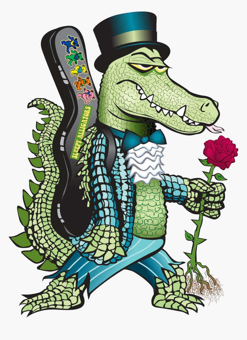 Dead Clipart Gator - Alligator Grateful Dead Art, HD Png Download