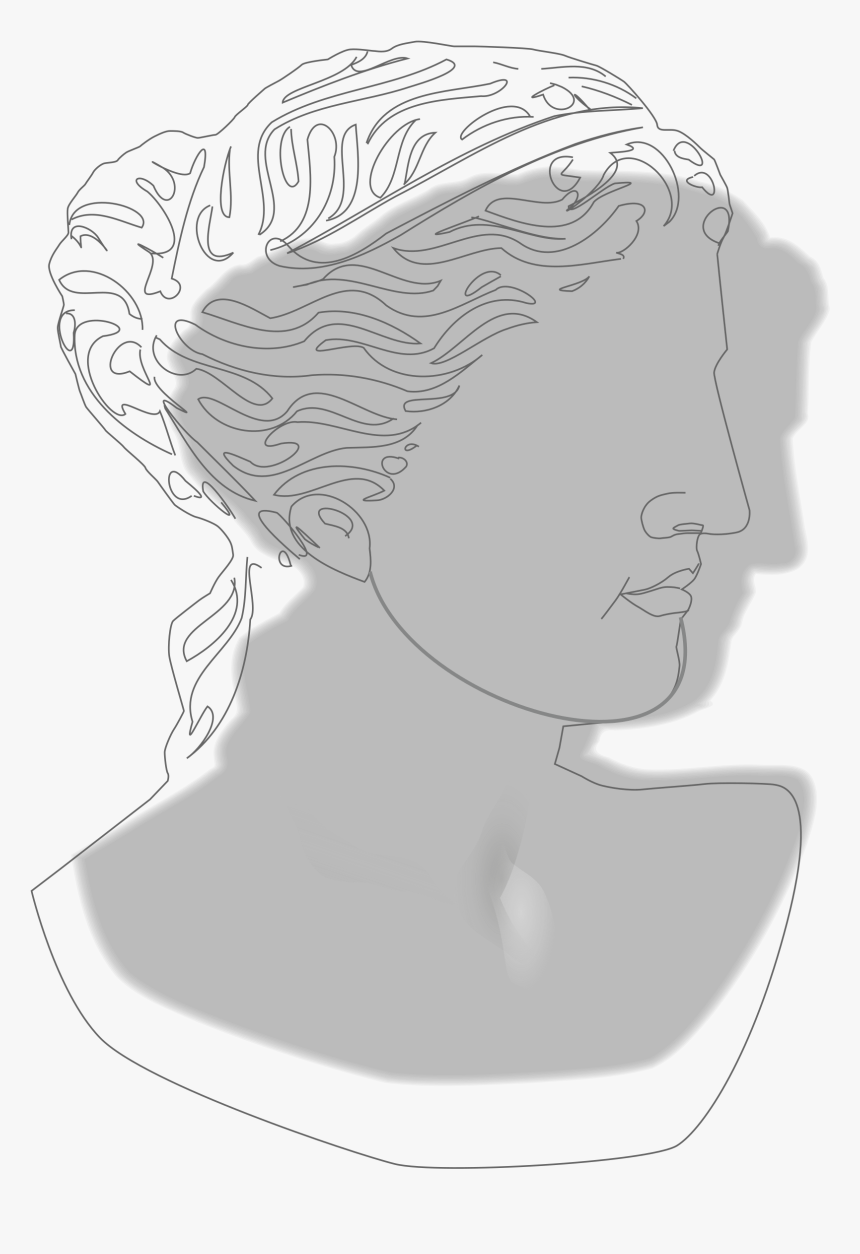 Venus De Milo-portrait Clip Arts - Sketch, HD Png Download