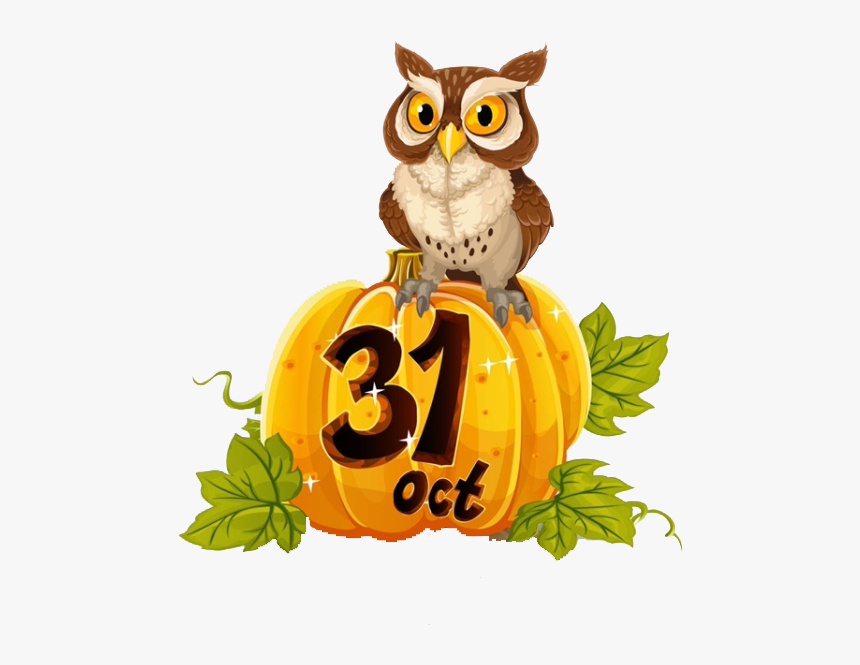October Owl Png, Transparent Png