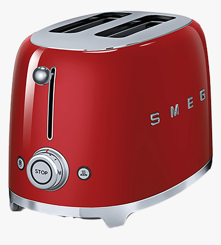 Smeg Tsf01rdeu , Png Download - Smeg 2 Slice Toaster Red, Transparent Png