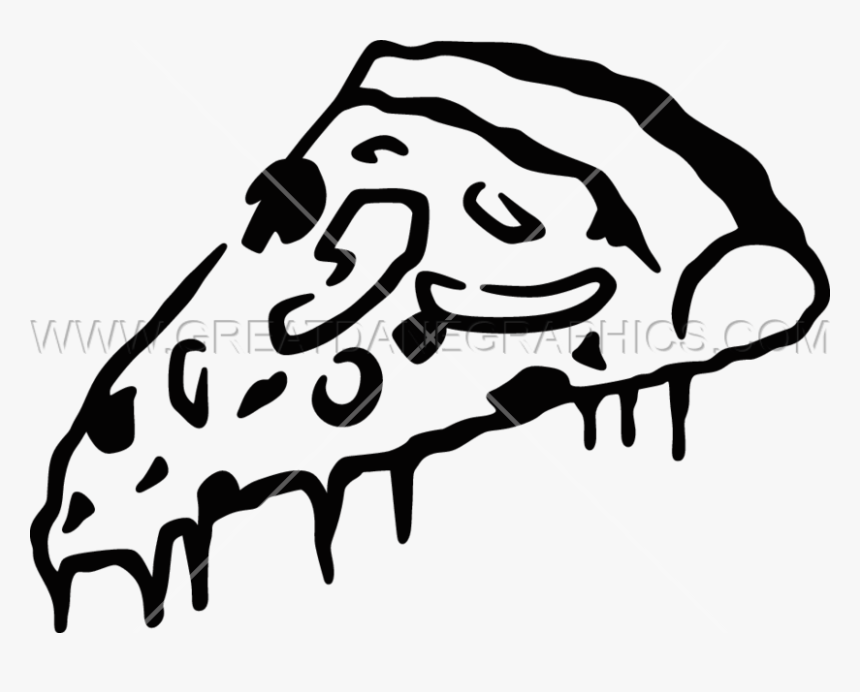 Download Slice Of Pizza Svg Clipart Pizza Clip Art - Pizza Slice Clipart Black And White, HD Png Download