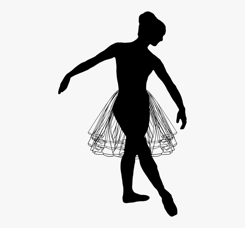 Ballet Dancer, Female Ballerina, Ballet Silhouette - Dançarina De Balé, HD Png Download