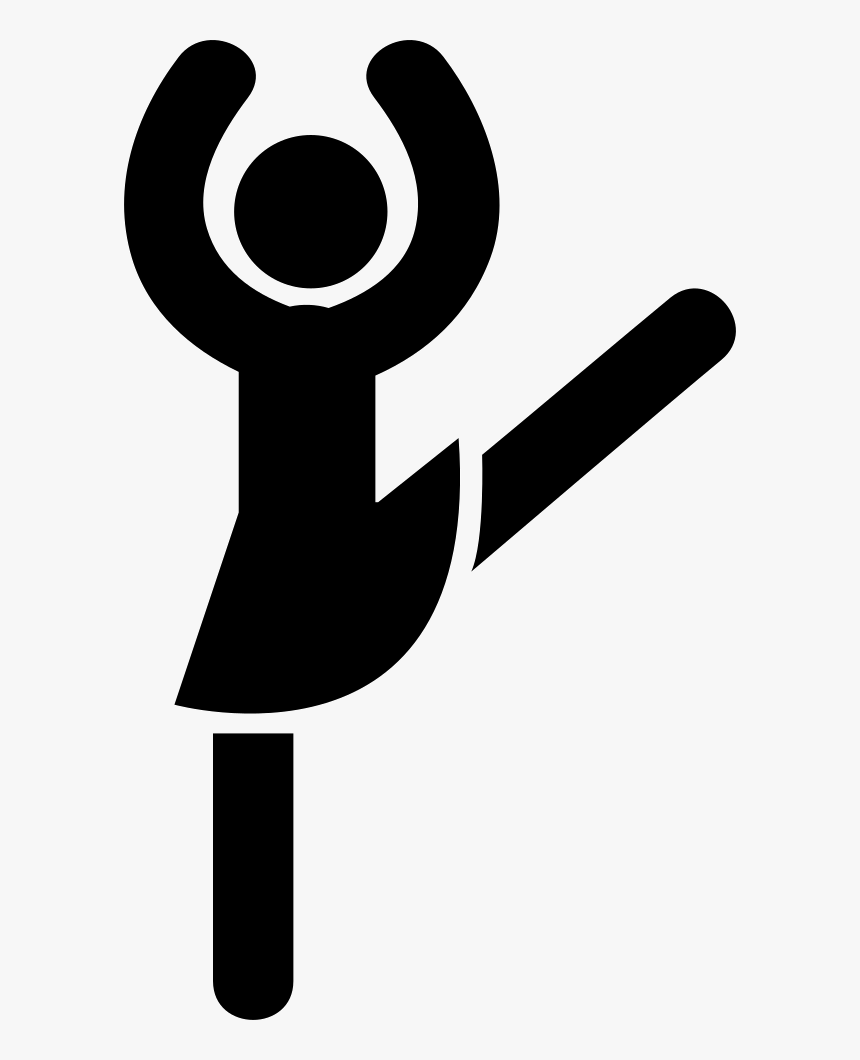 Ballerina Pose - Icon, HD Png Download