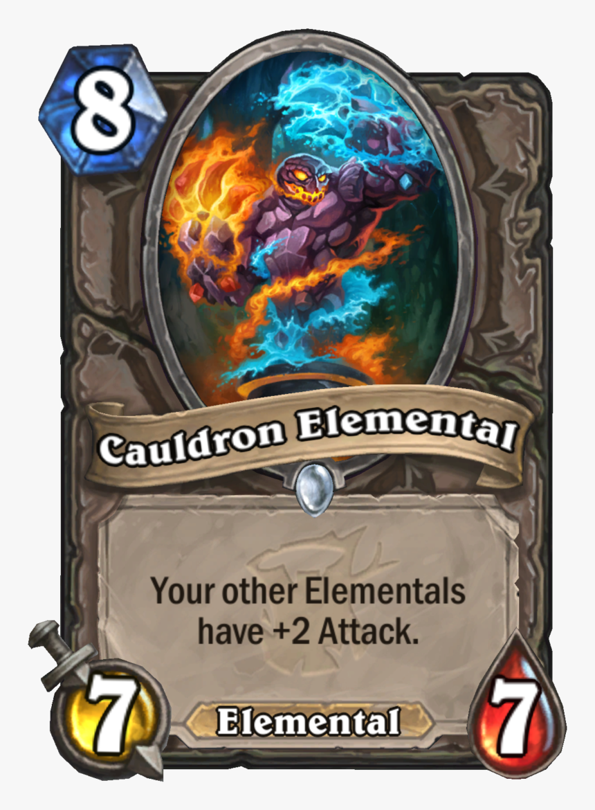 Zn C 8 Cauldron Elemental - Hearthstone 3 Mana 3 4, HD Png Download