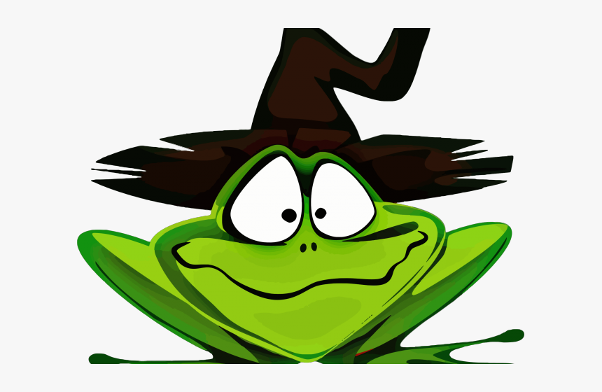 Witch Hat Clipart Witch Cauldron - Halloween Frog, HD Png Download