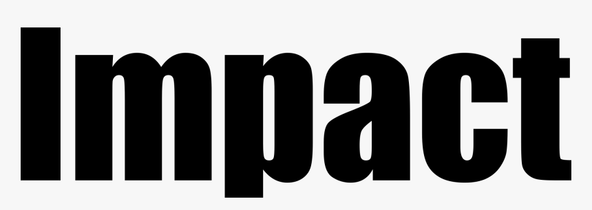 Impact Png - Carattere Impact, Transparent Png