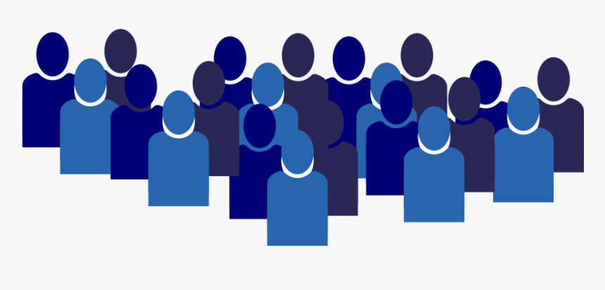Blue Figures Representing A Group Of Learners - Circle, HD Png Download