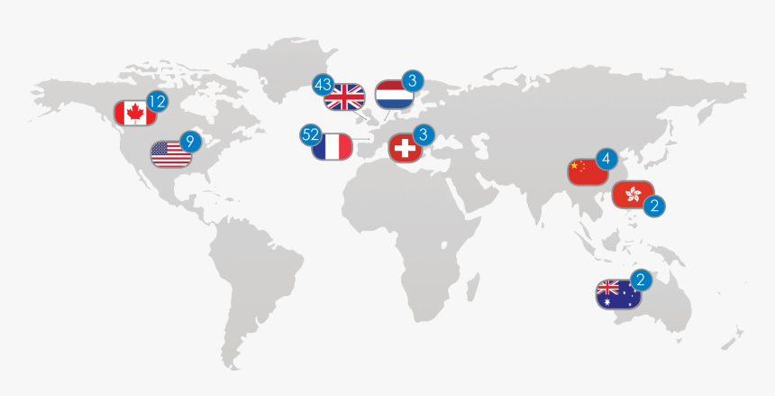 2018 University Destinations Of Our Students - Map Of Where Velociraptors Lived, HD Png Download