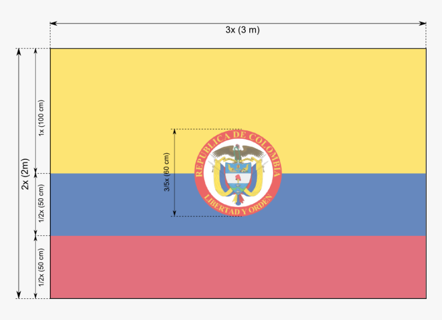 Presidential Flag Of Colombia - Colombia, HD Png Download