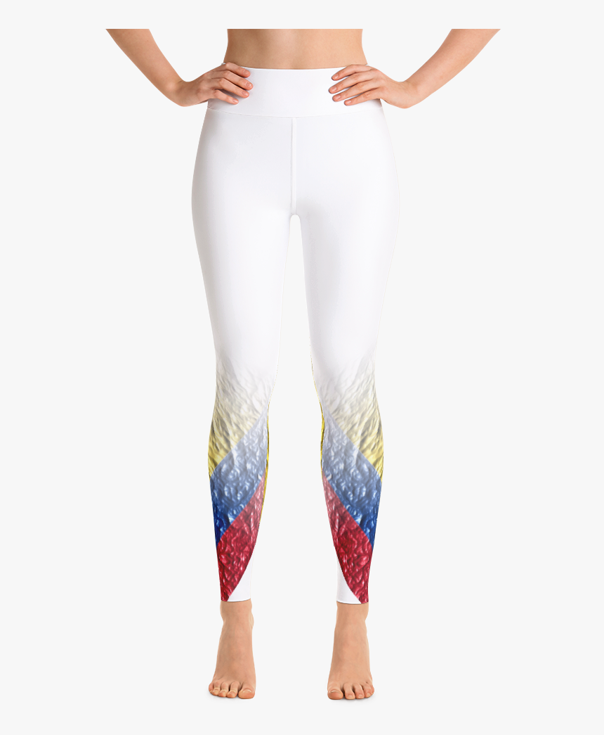 White Yoga Leggings, HD Png Download