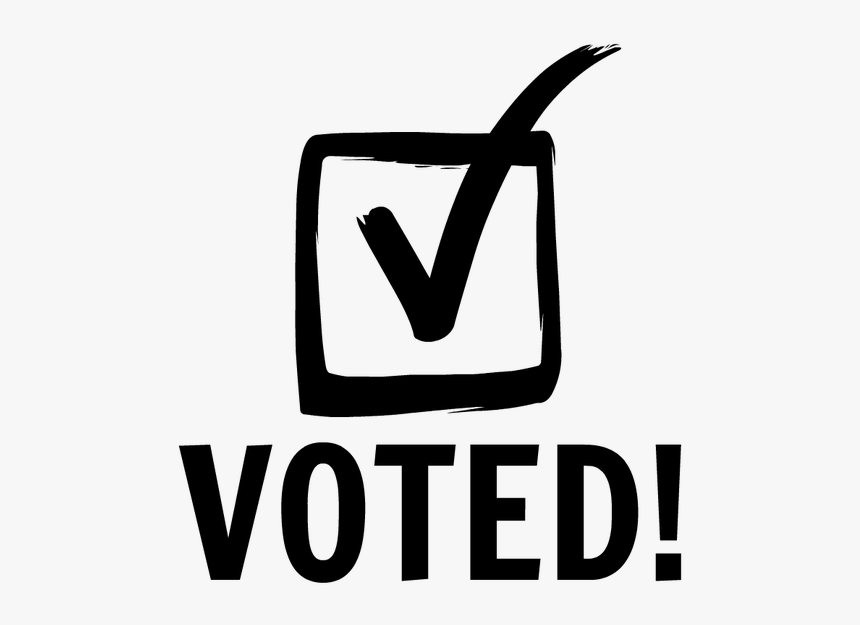 Voted Black And White, HD Png Download