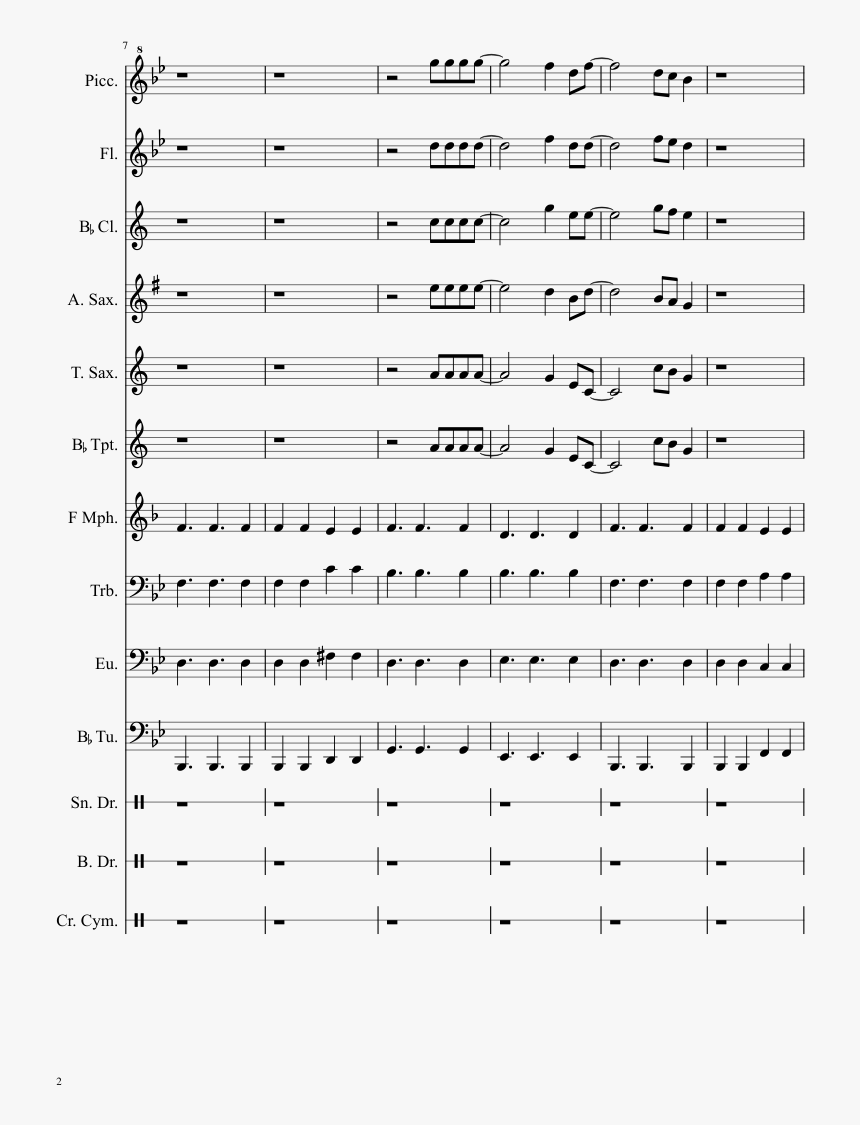 Wake Me Up Sheet Music Composed By Avicci 2 Of 9 Pages - Clarinet Concert Eb Scale, HD Png Download