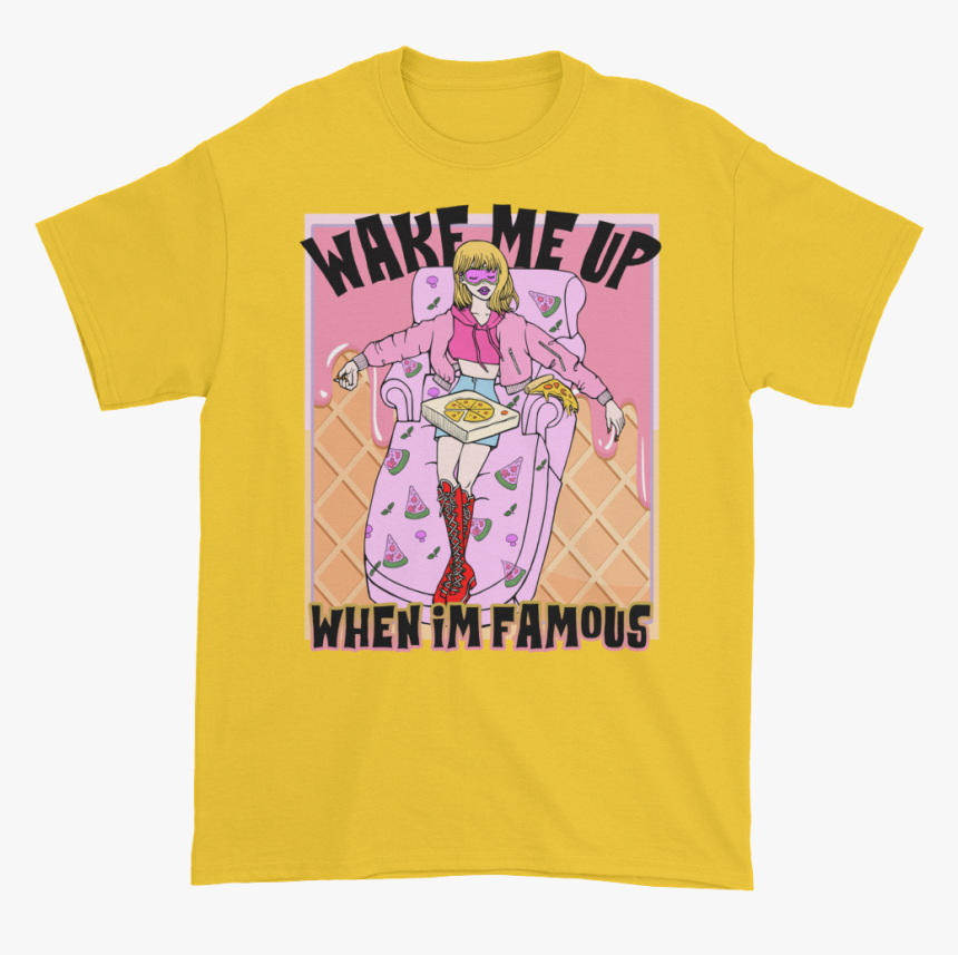 Wakemeupwhenimfamous Mockup Flat-front Daisy, HD Png Download