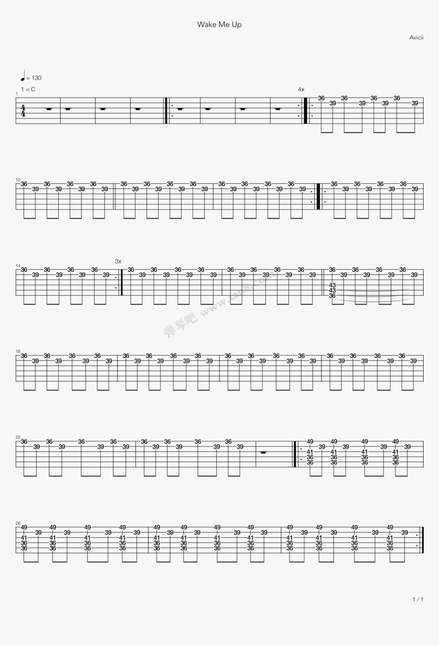 Wake Me Up 架子鼓 第1张, HD Png Download