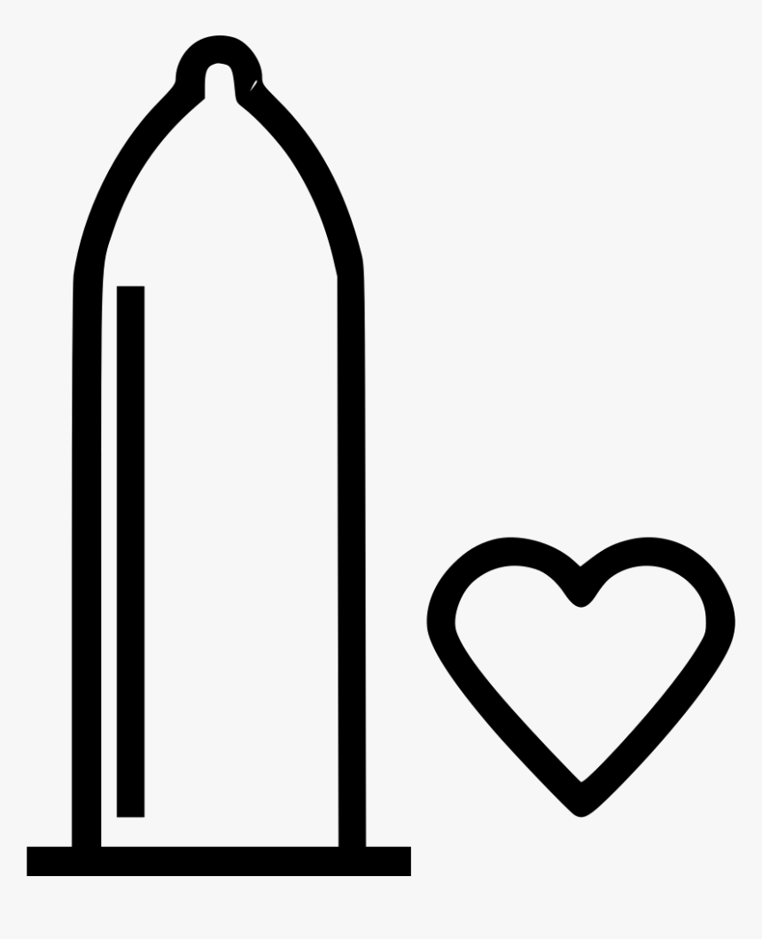 Condom Protection Safe Sex Heart - Condom Icon, HD Png Download