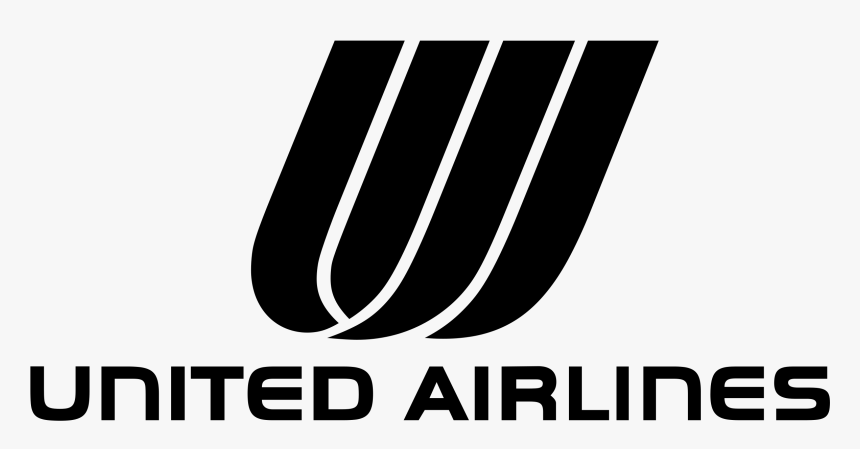 Black United Airlines Logo, HD Png Download