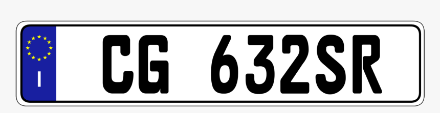 Authentic Eec Euro Plate™ - European License Plate Png, Transparent Png