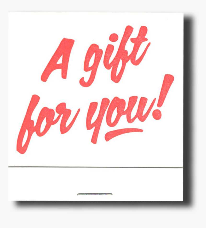 A Gift For You Condom Card - Calligraphy, HD Png Download