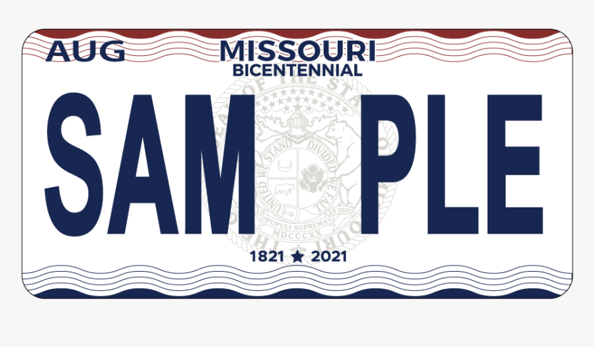 Missouri Bicentennial License Plate, HD Png Download