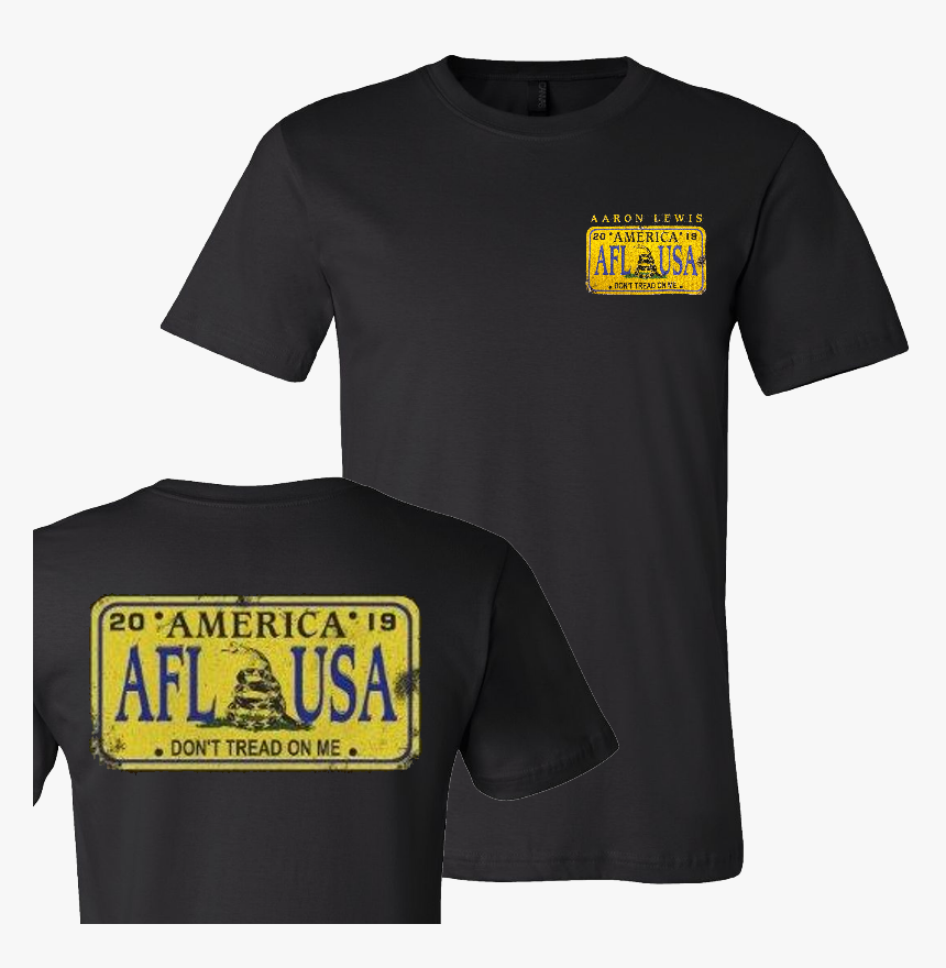 Aaron Lewis 2019 License Plate Black Tee - Active Shirt, HD Png Download