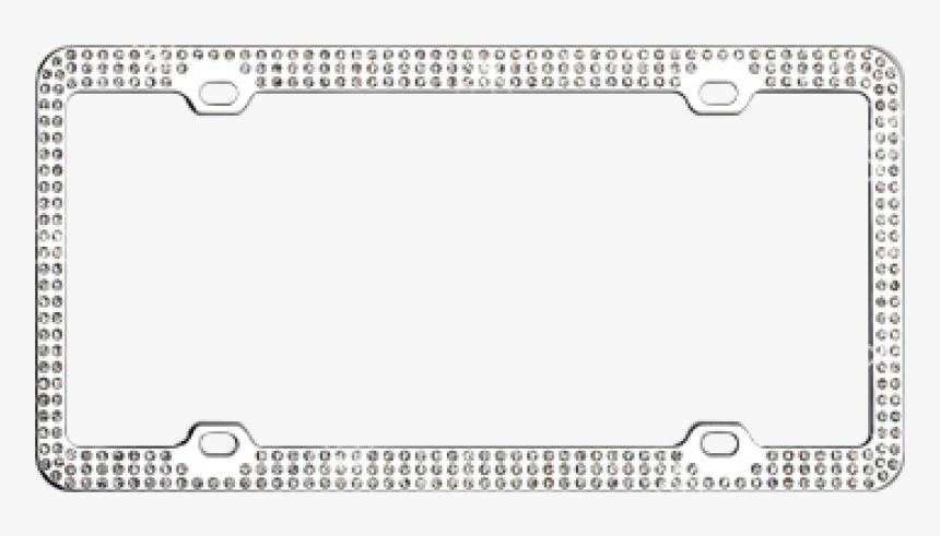 Chrome Coated Metal With Triple Row White Diamonds - Tool, HD Png Download