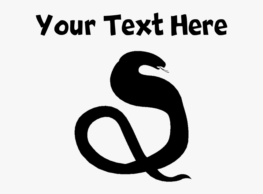 Custom Cobra Snake Silhouette Pillow Case - Serpent, HD Png Download