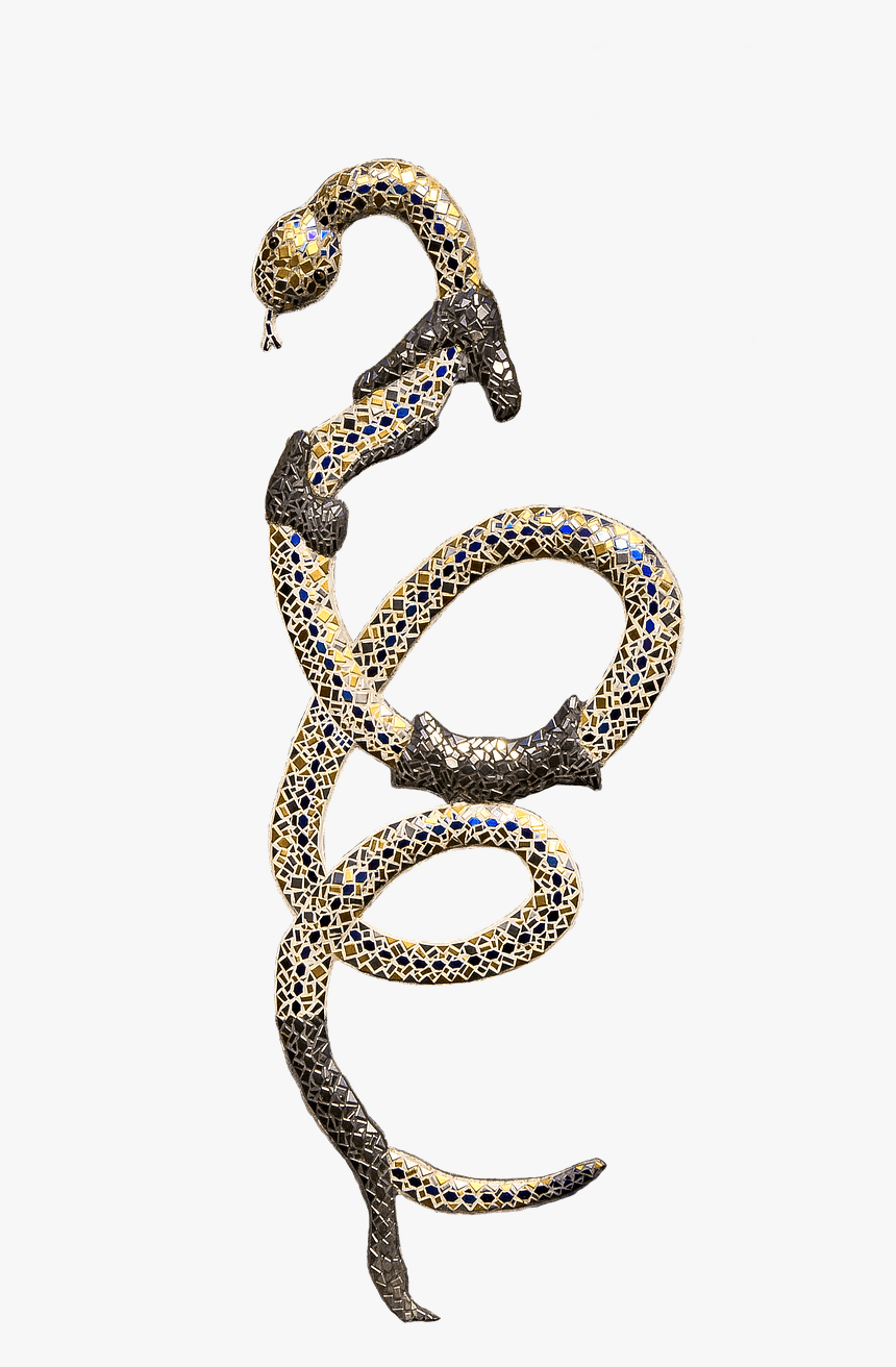 Snake Shedding Skin - Gold Snake Png, Transparent Png