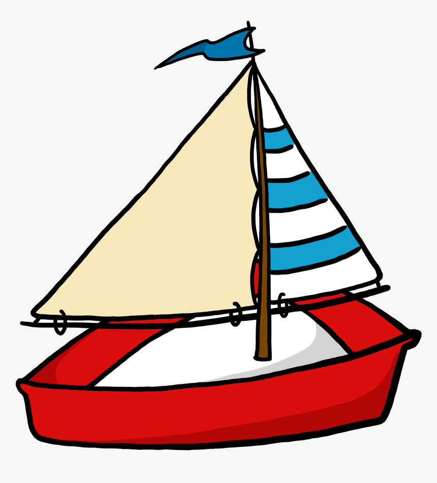 Toy Sailboat Clipart - Yacht Clipart, HD Png Download