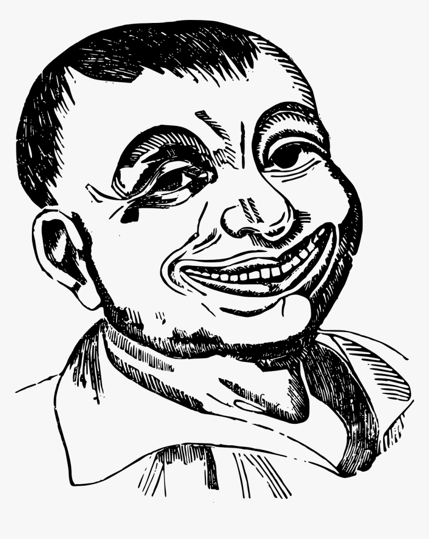 Creepy Face Clip Art, HD Png Download