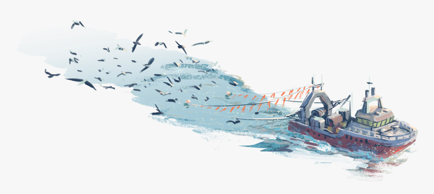 Tau Thuyen Danh Ca Drawing, HD Png Download