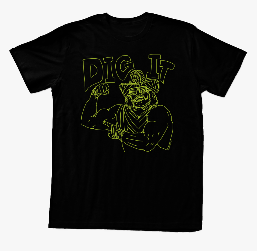Macho Man Mens Diggit T-shirt Sports Apparel - Illustration, HD Png Download