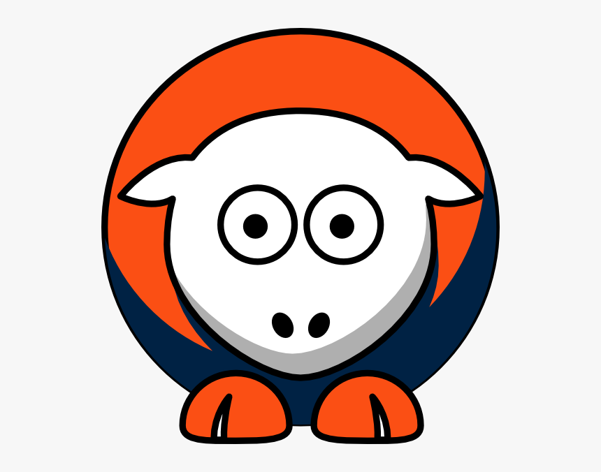Sheep 3 Toned Denver Broncos Team Colors Svg Clip Arts - College Football, HD Png Download