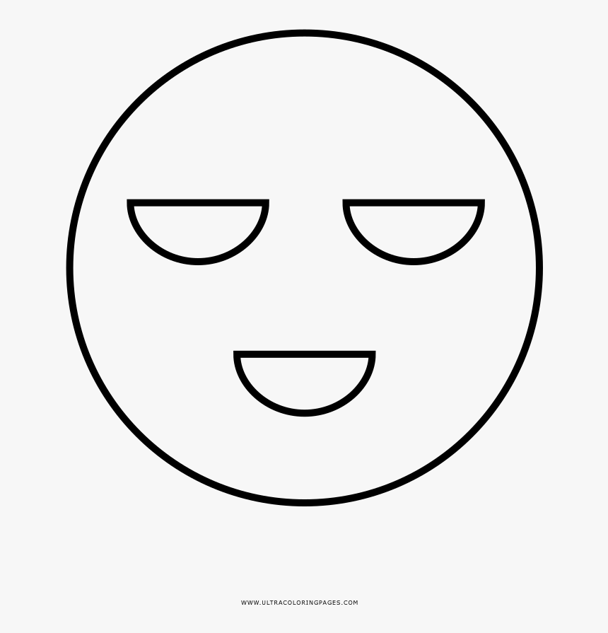 Creepy Coloring Page - Smiley, HD Png Download