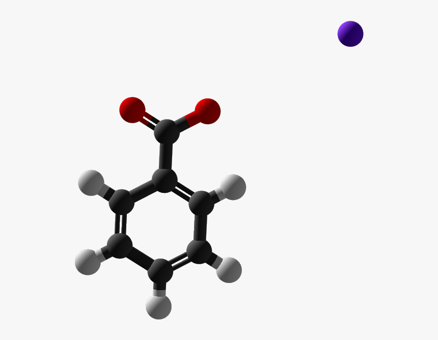 Sodium Benzoate 3d Balls - 3d Structure Of Warfarin, HD Png Download