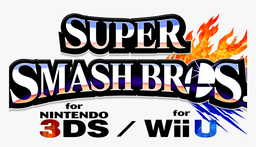 Transparent Wii U Png - Super Smash Bros For Nintendo 3ds And Wii U Logo, Png Download