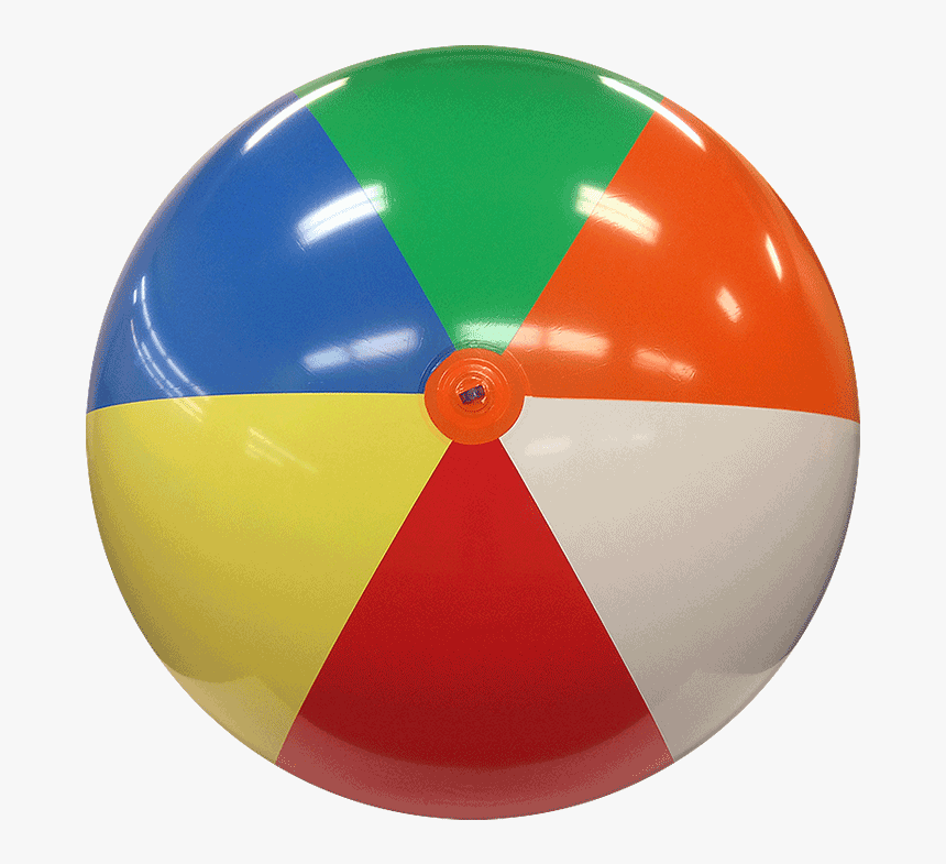 Beach Balls Png - Beach Ball 4 Colors, Transparent Png