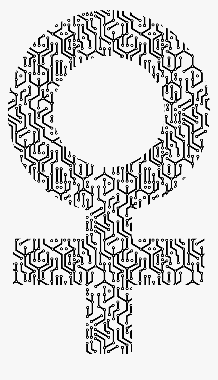 Cyber Female Clip Arts - Circle, HD Png Download