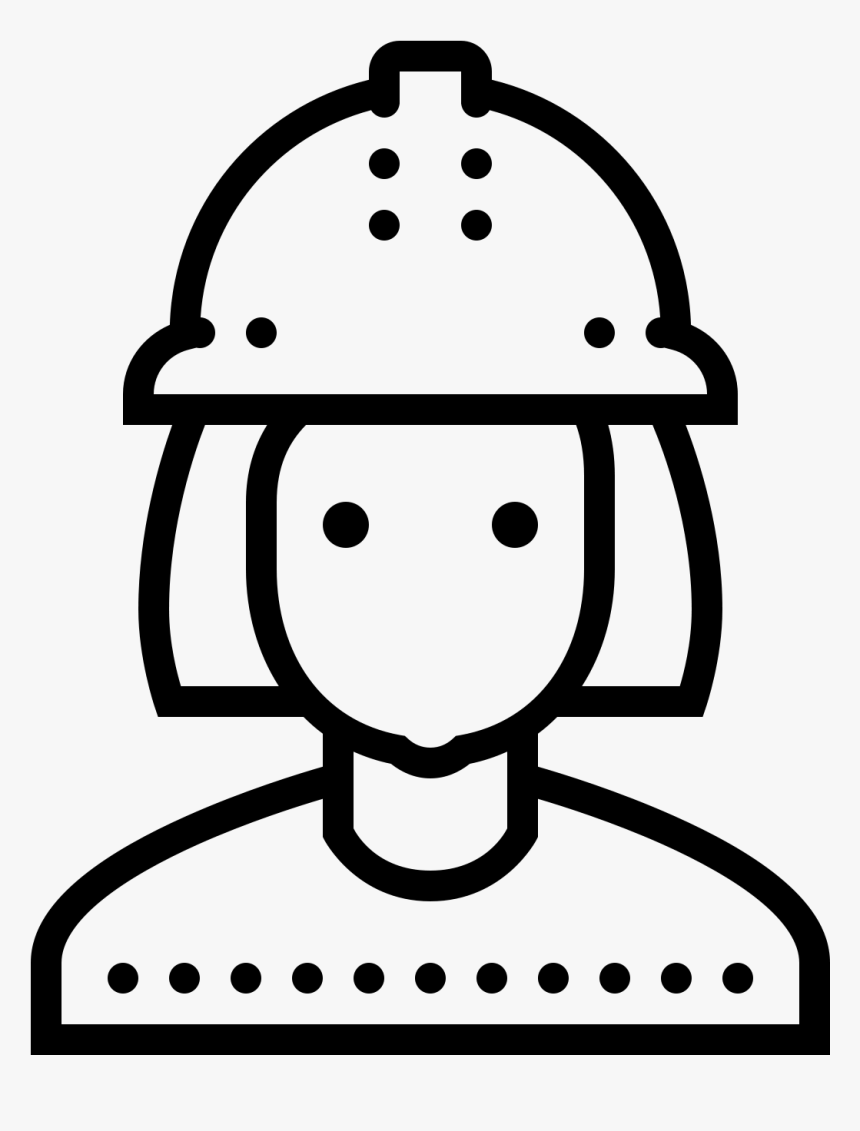 Female Worker Icon - Transparent Civil Engineering Icon, HD Png Download