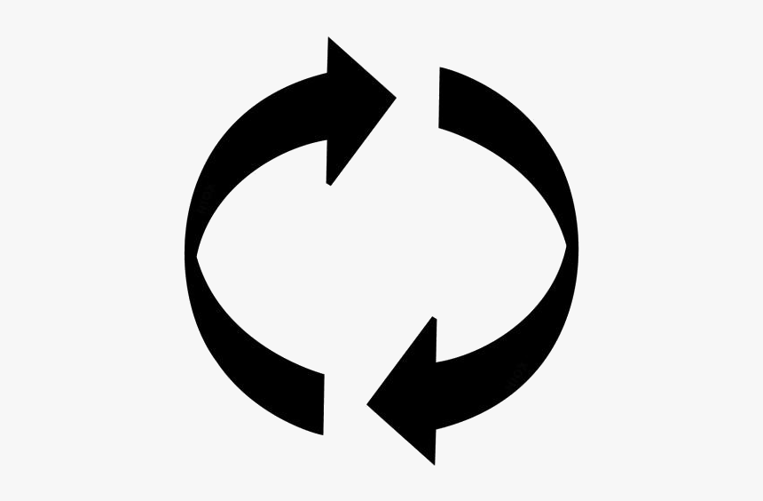 Recycle Icon Png Transparent Images - Arrows Going Around In A Circle, Png Download