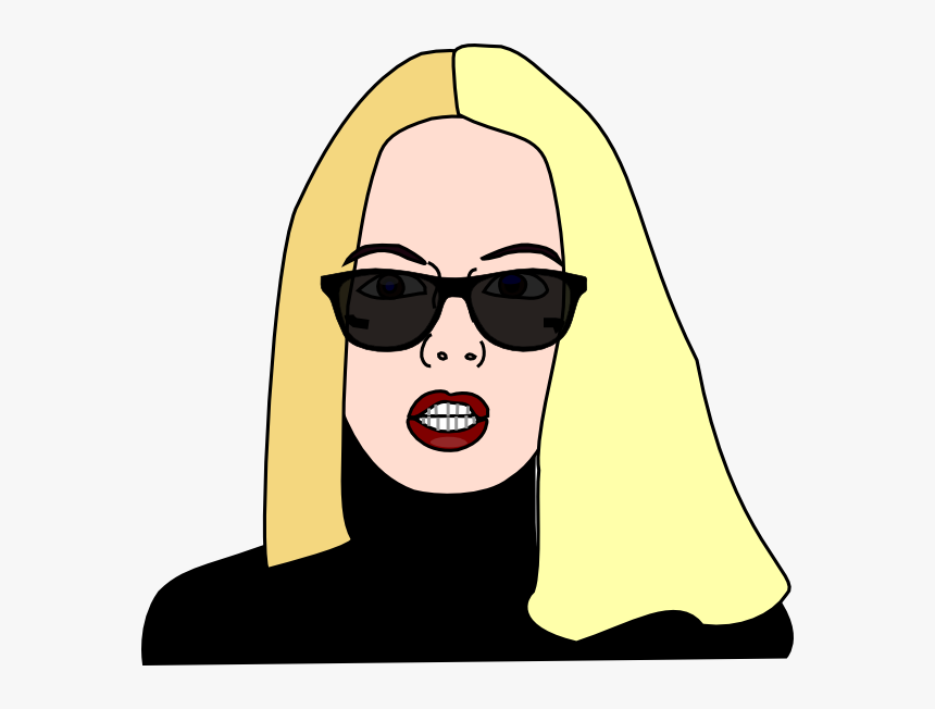 Woman Clipart Sunglasses - Woman With Sunglasses Clipart, HD Png Download